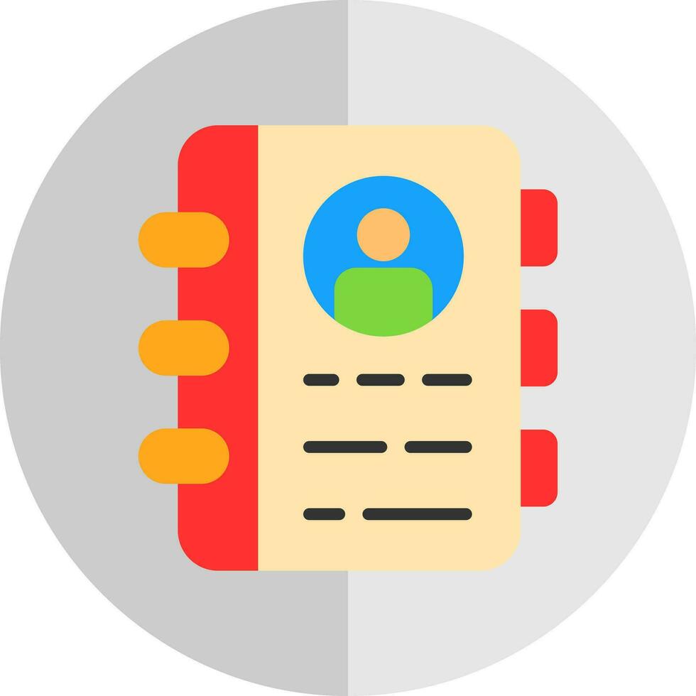 Contact Book  Vector Icon Design