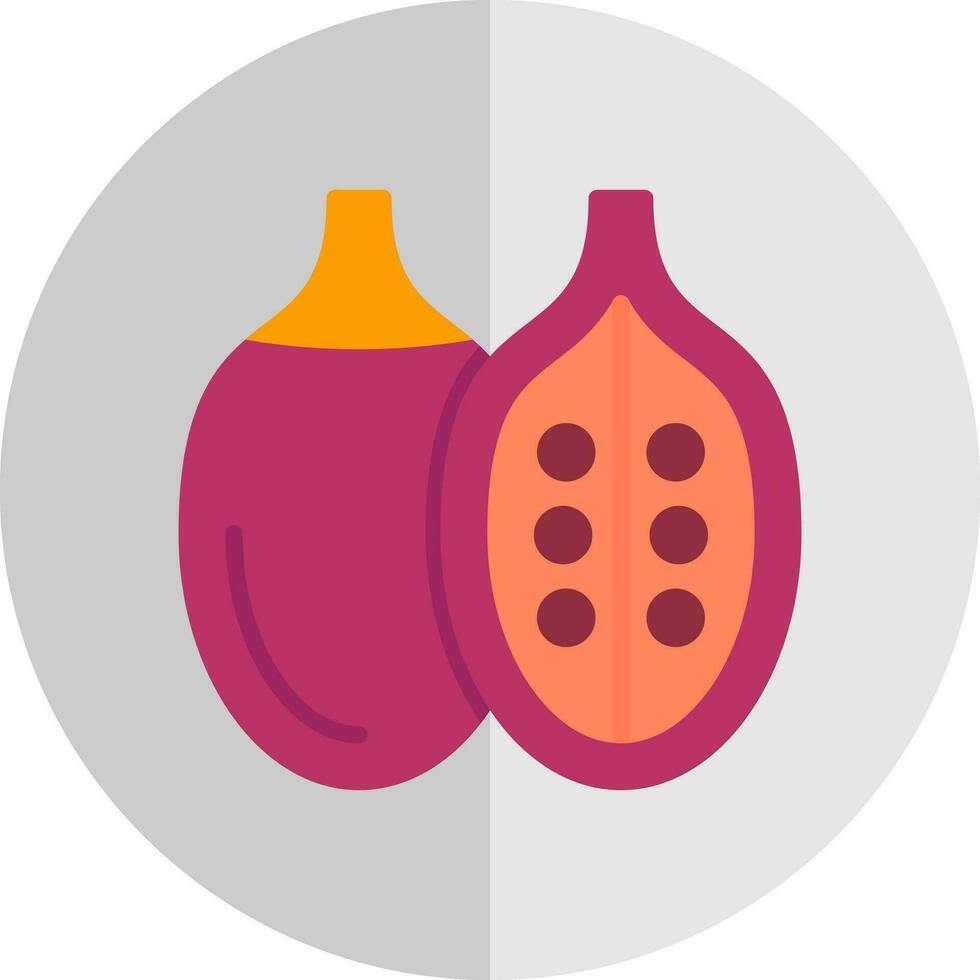 Tamarillo Vector Icon Design