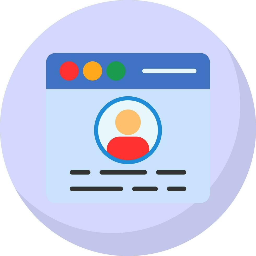 Profile  Vector Icon Design