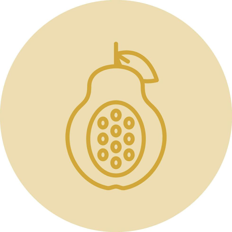 Papaya Vector Icon Design