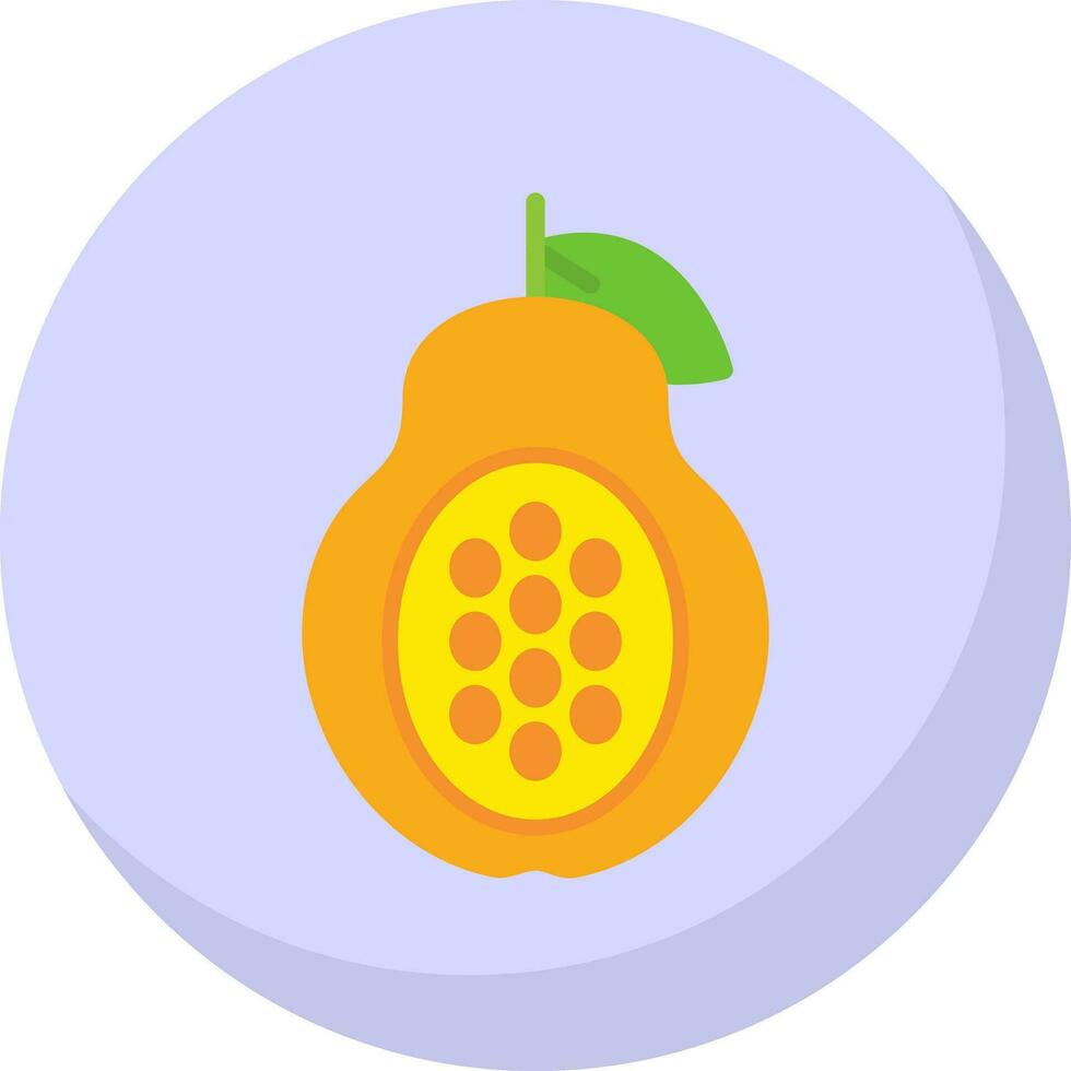 Papaya Vector Icon Design