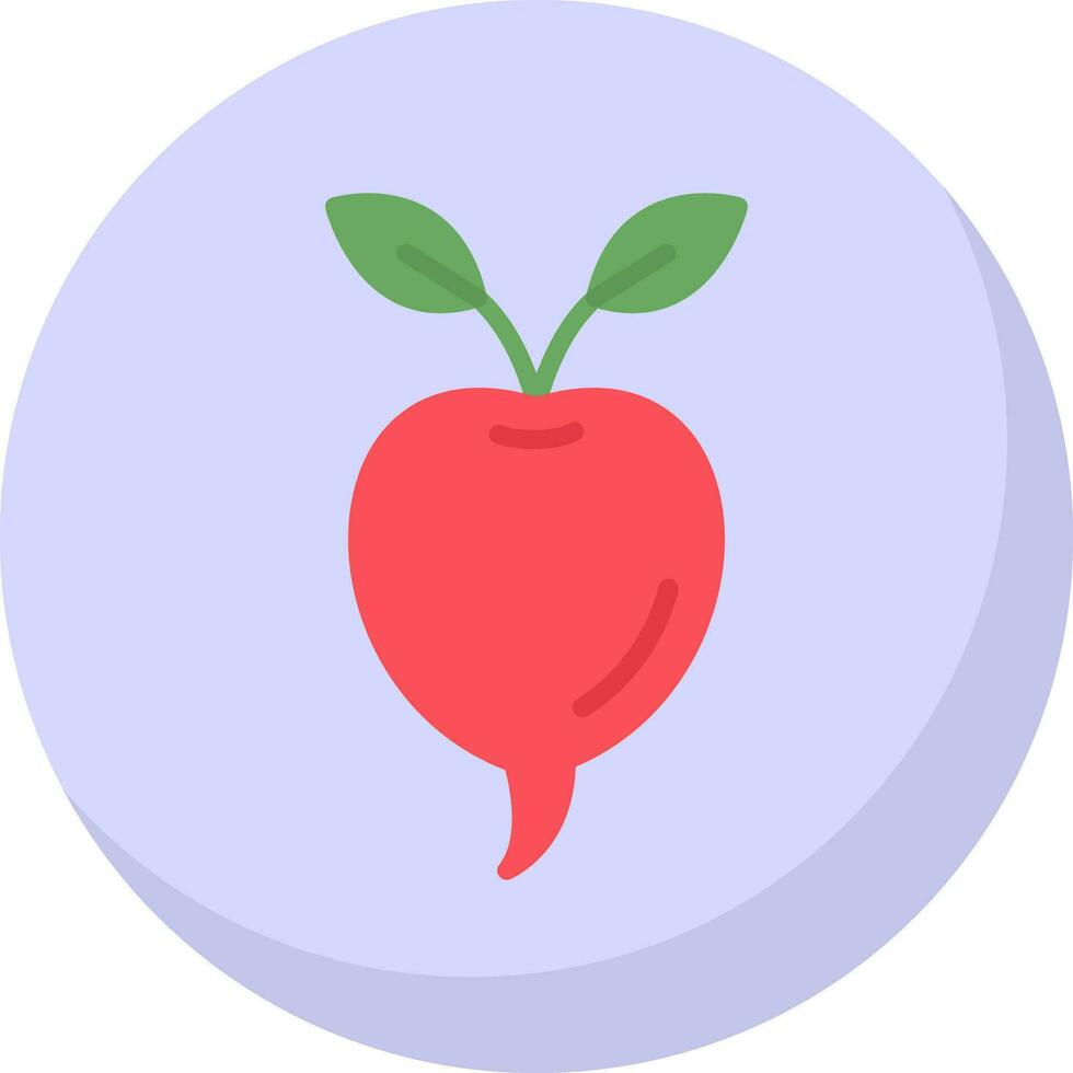 Radish Vector Icon Design