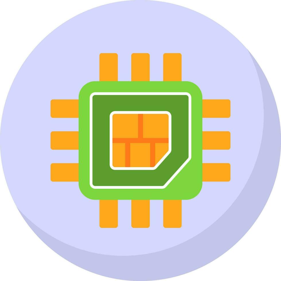 Processor  Vector Icon Design