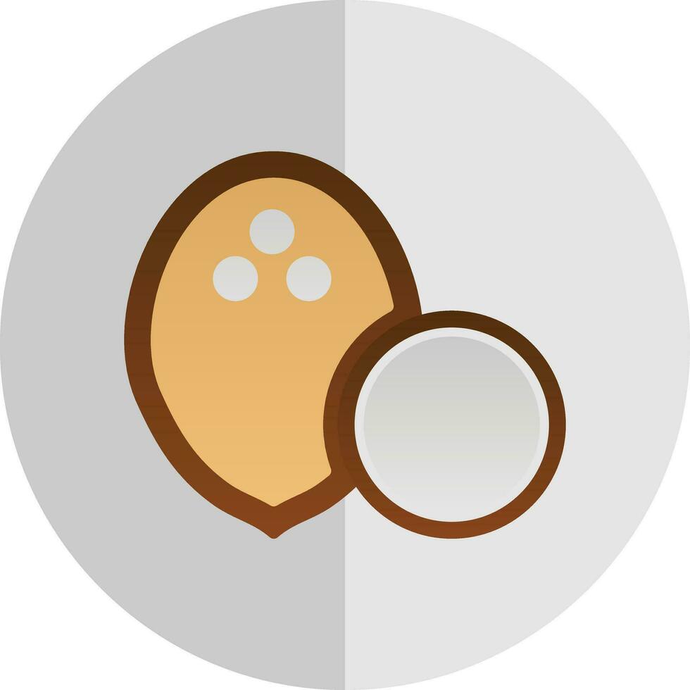 Coconut Vector Icon Design