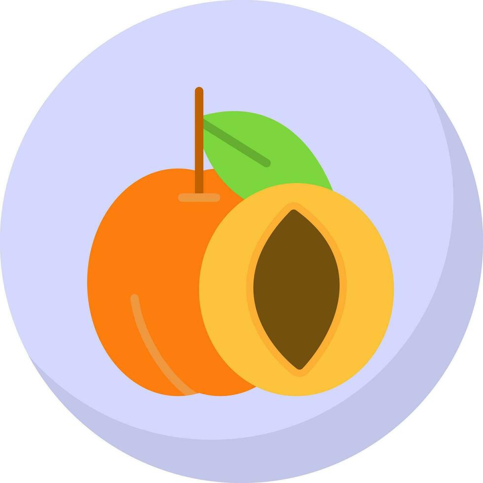 Apricot Vector Icon Design