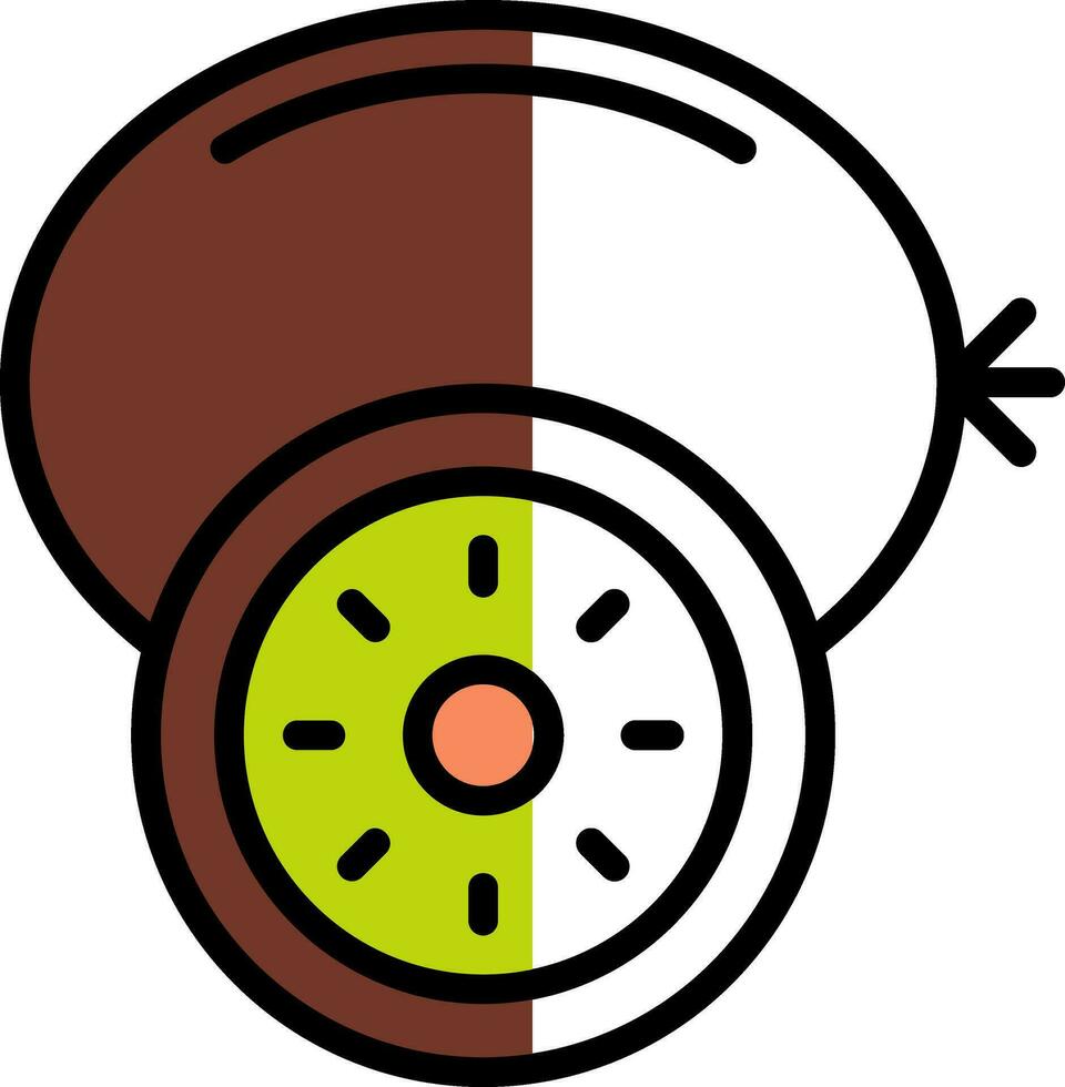 diseño de icono de vector de kiwi