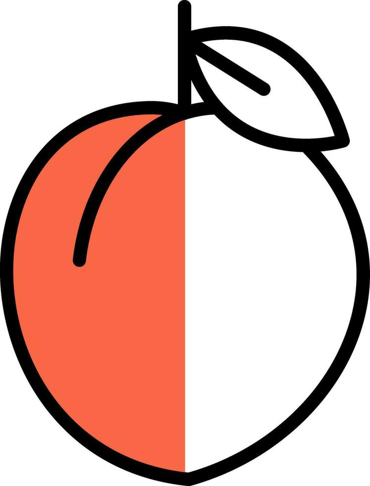 Peach Vector Icon Design