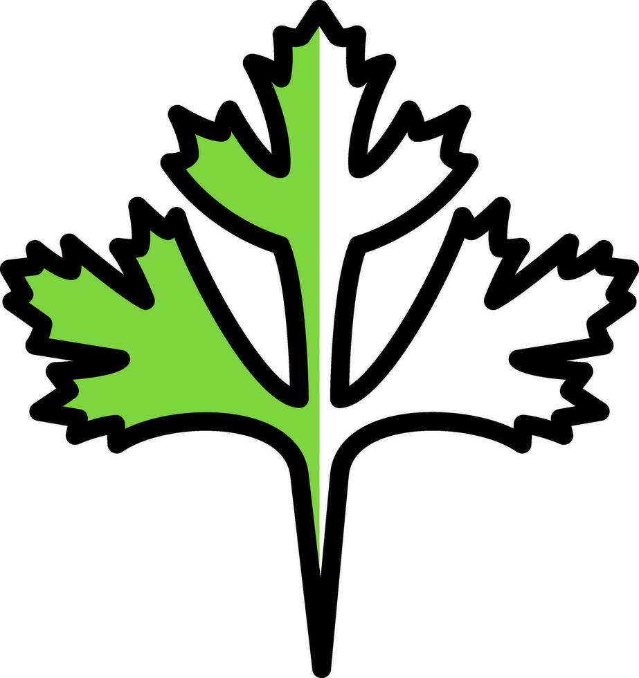 Cilantro Vector Icon Design