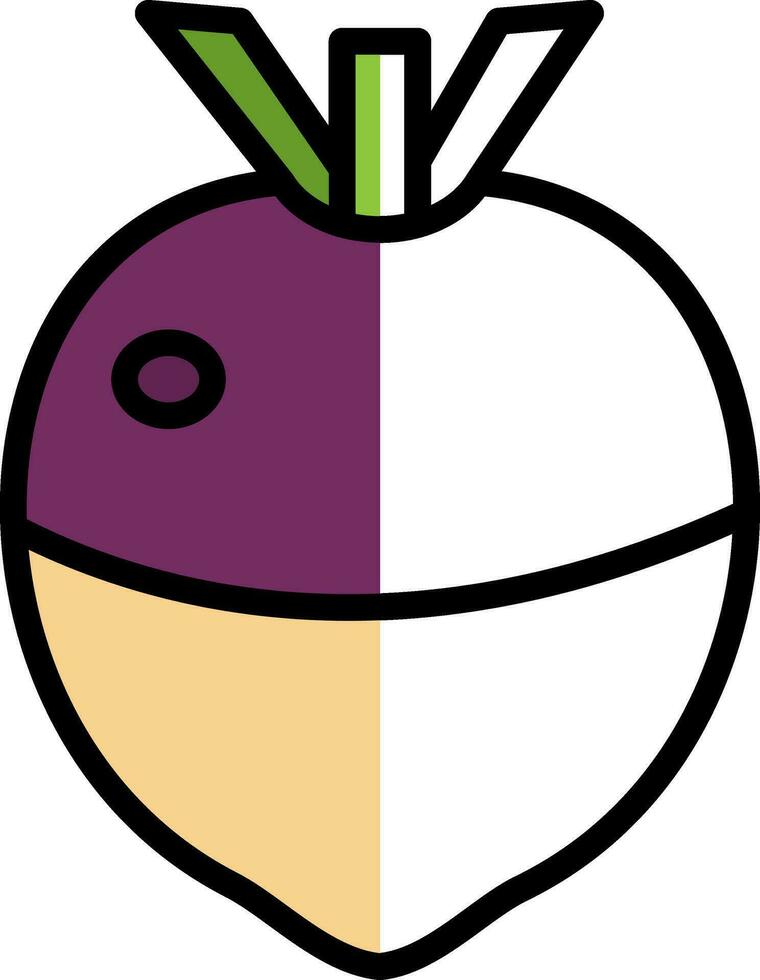 Rutabaga Vector Icon Design