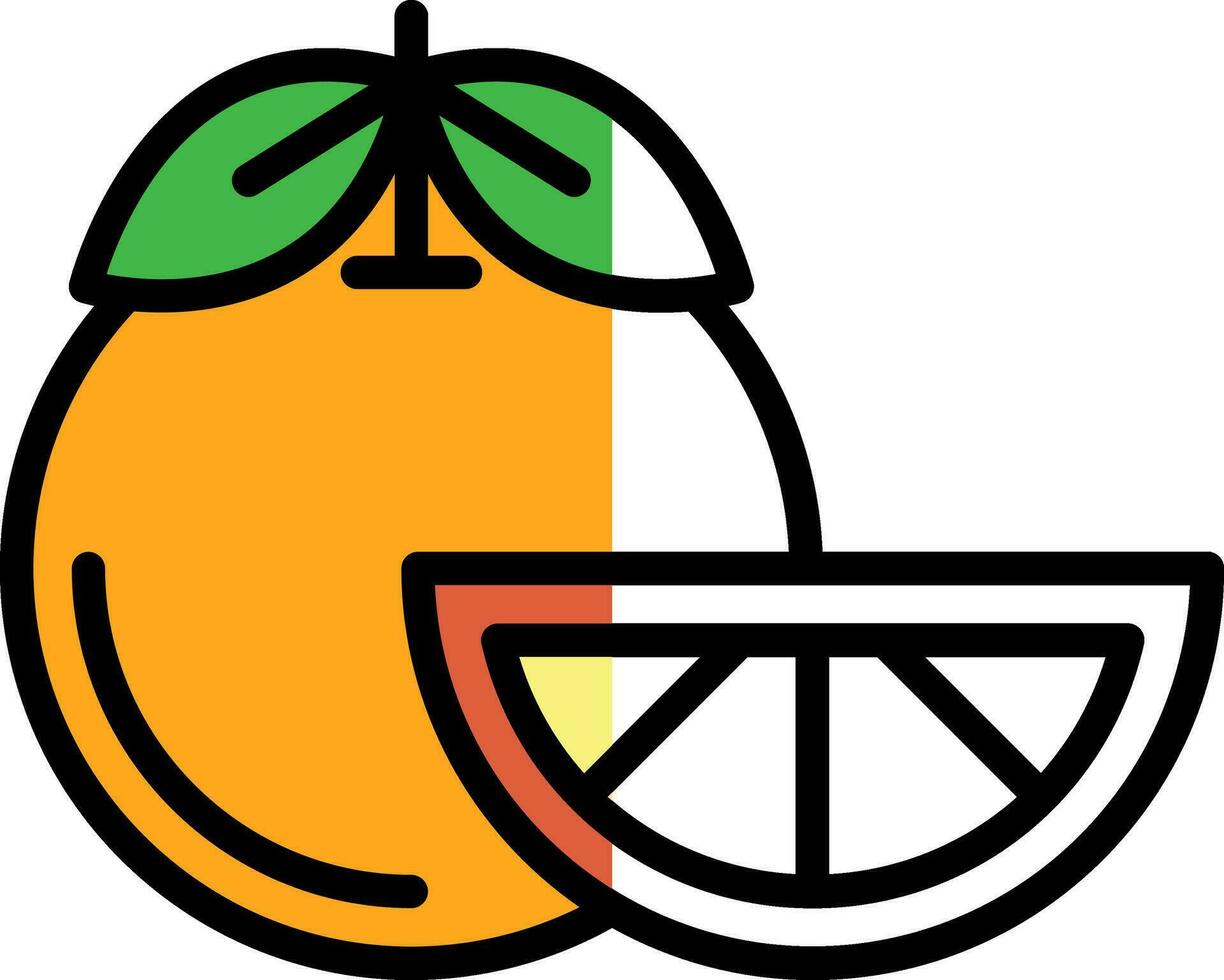 Tangerine Vector Icon Design