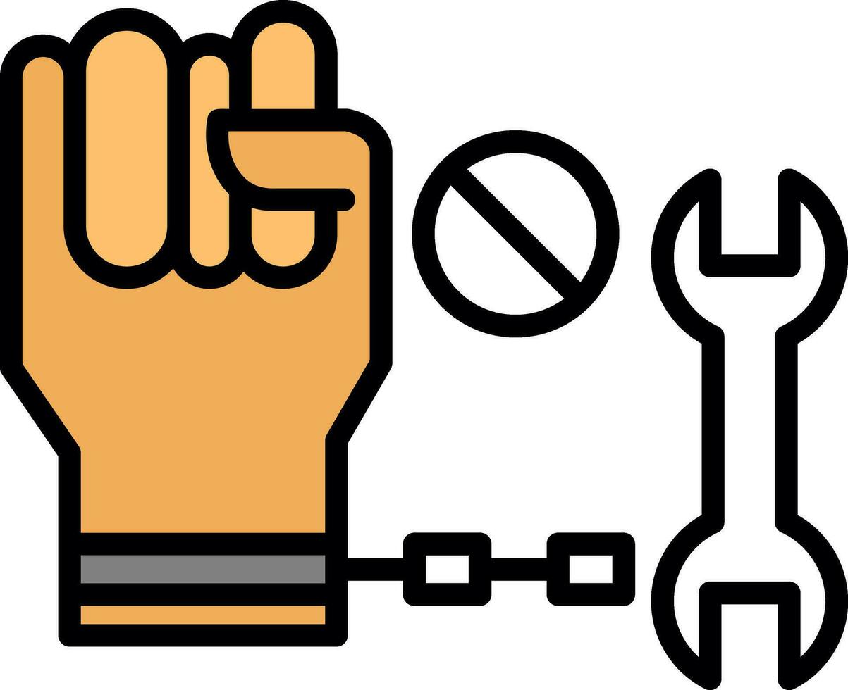 Forced Labour  Vector Icon Design