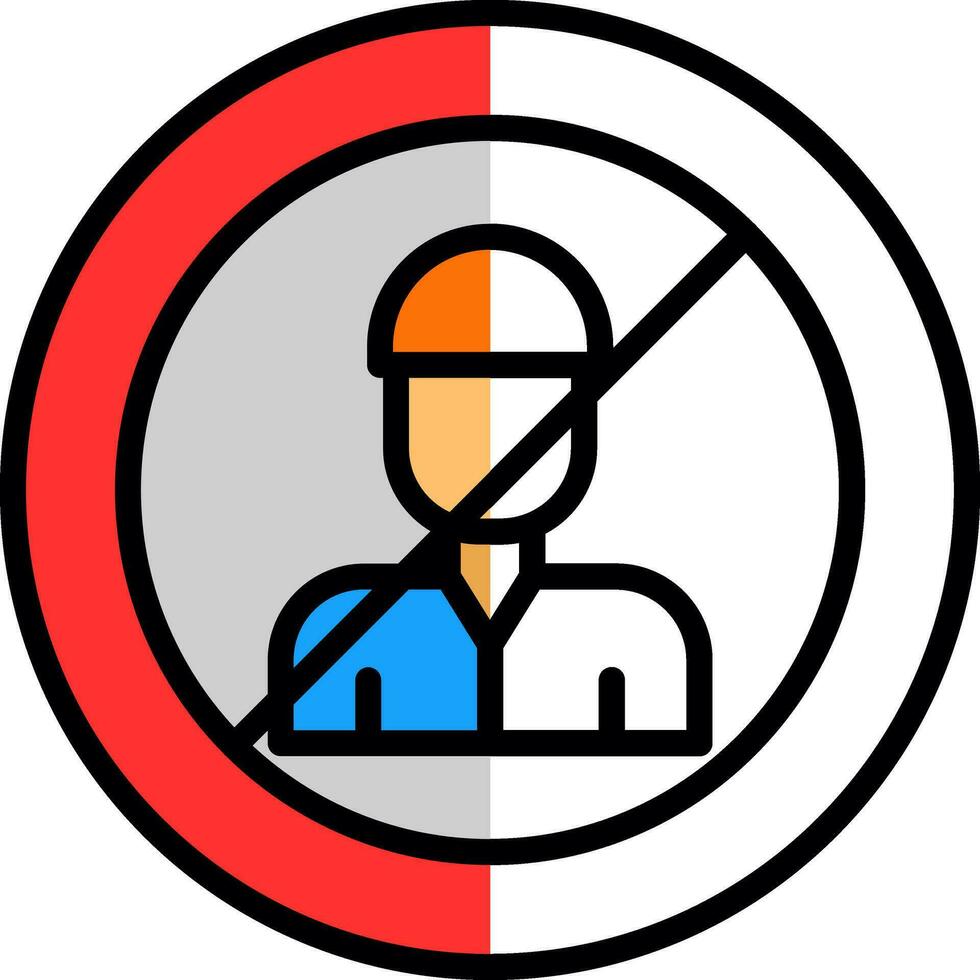 No Child Labor  Vector Icon Design