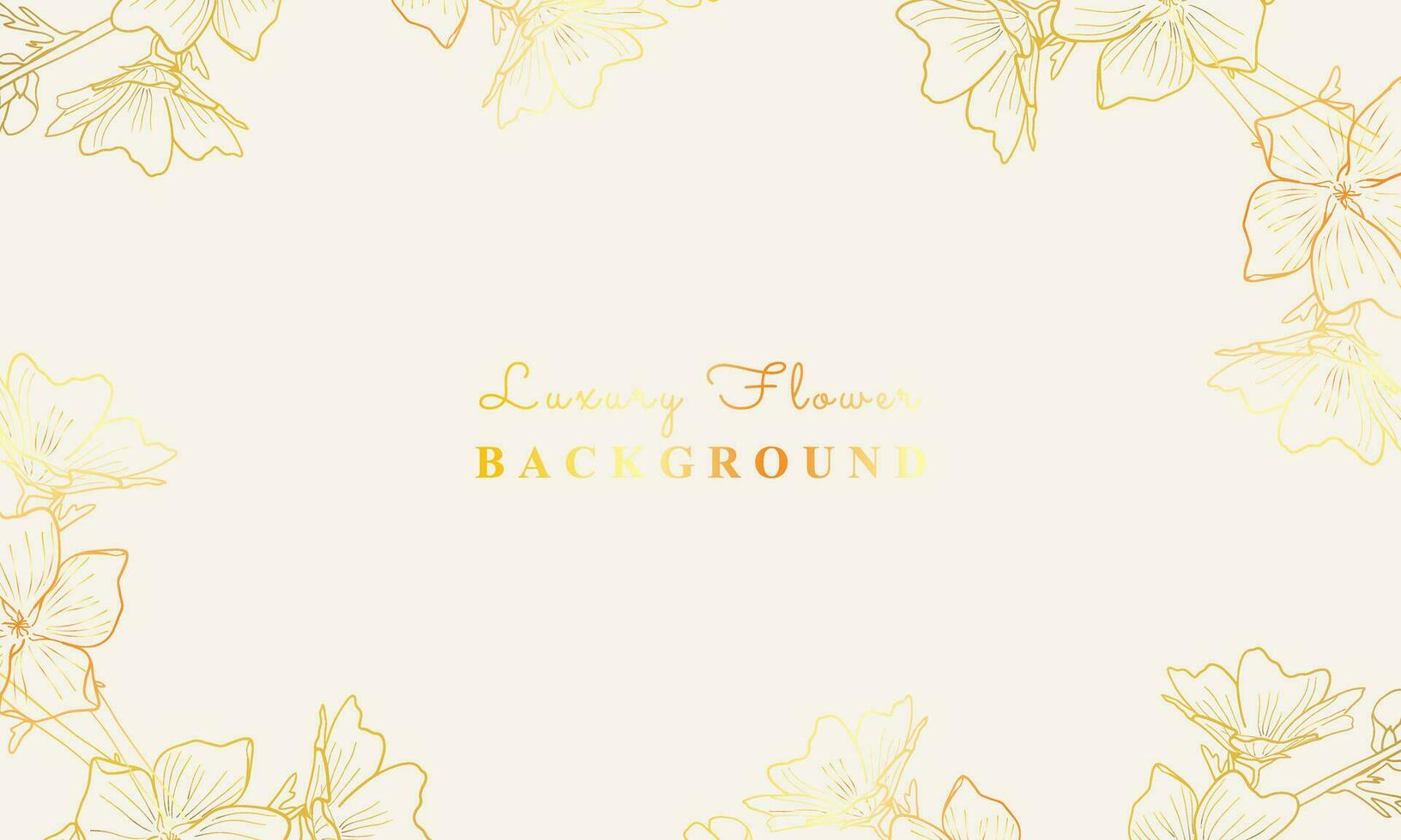 luxury botanical flower background design vector