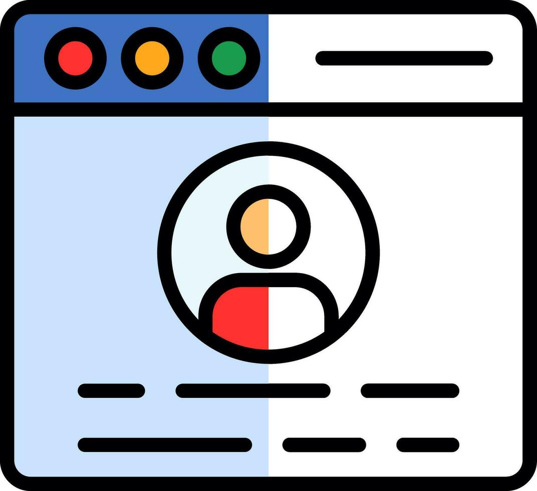 Profile  Vector Icon Design