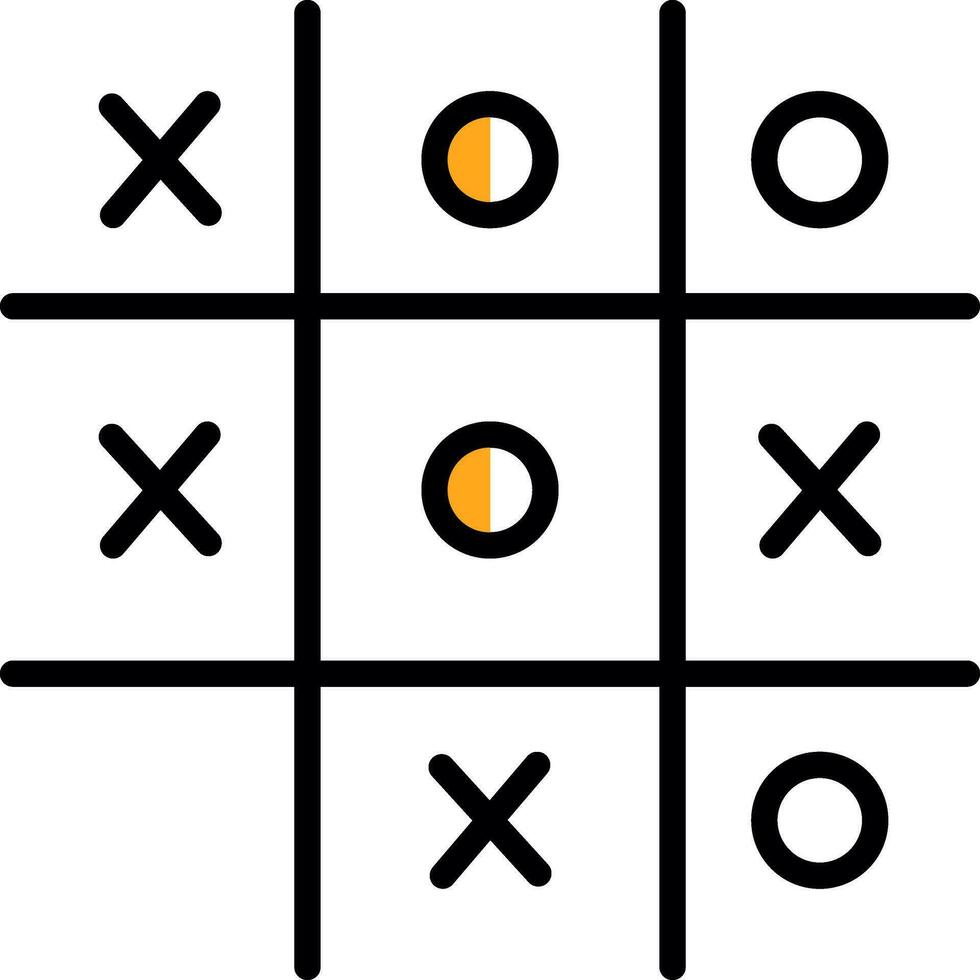 Tic Tac Toe  Vector Icon Design