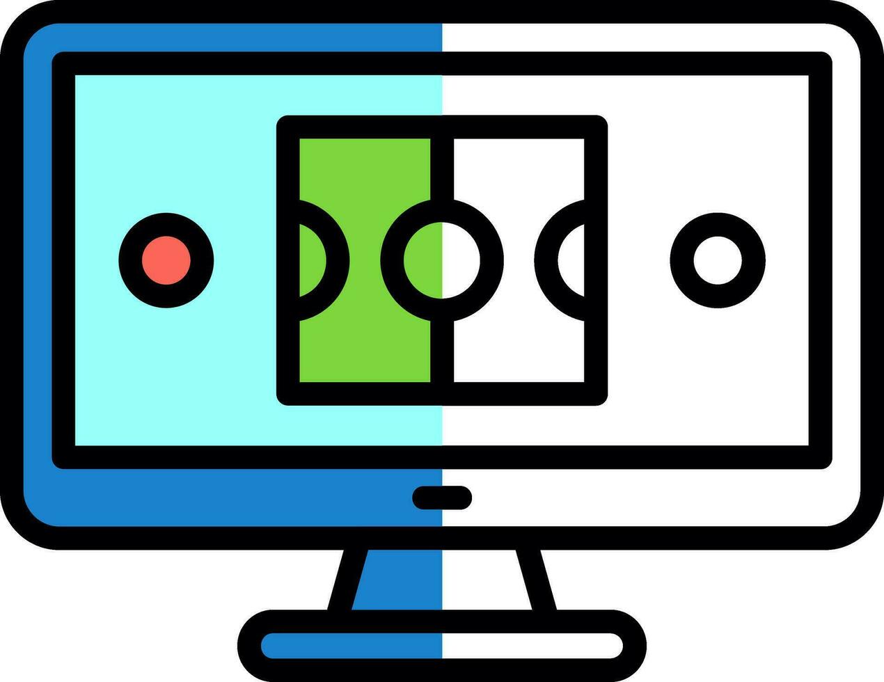 Online Game  Vector Icon Design