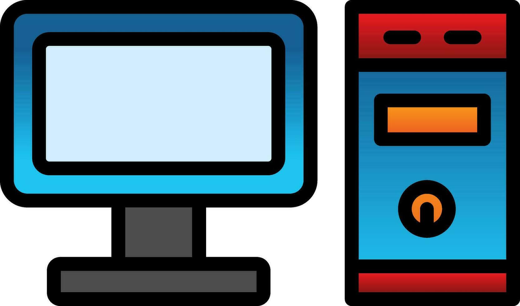 Computer Vector Icon Design