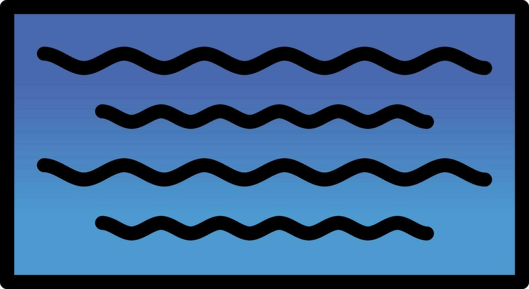 Waves Vector Icon Design