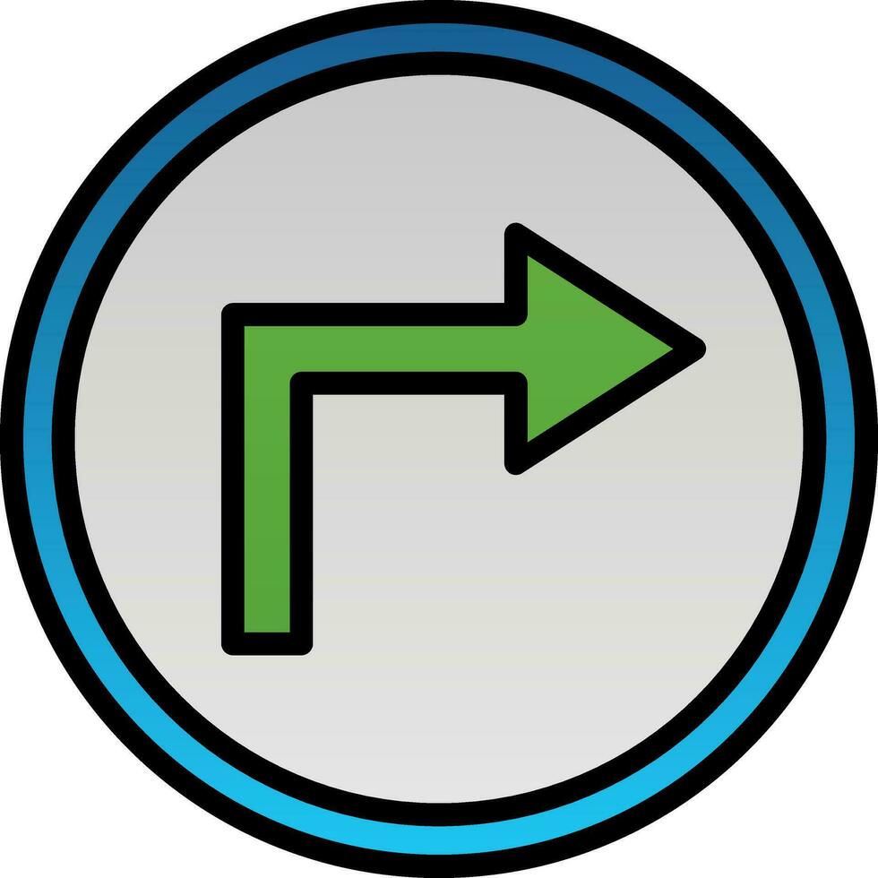 Turn Vector Icon Design