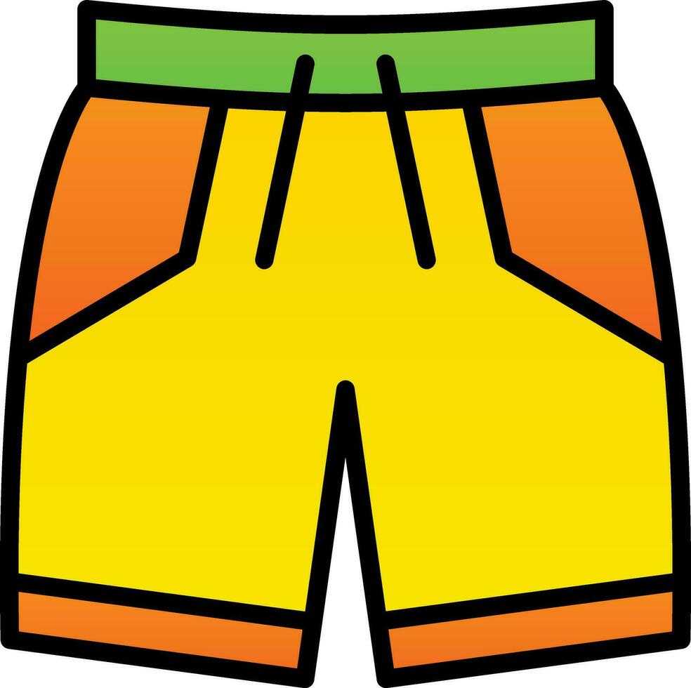 Swimming Trunks Vector Icon Design