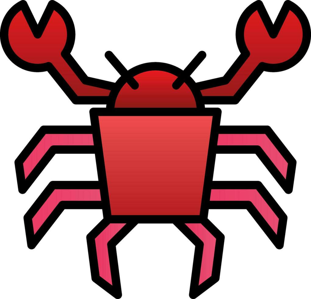 Crab Vector Icon Design