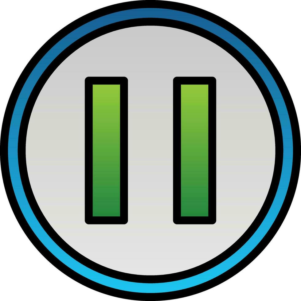 Pause Vector Icon Design