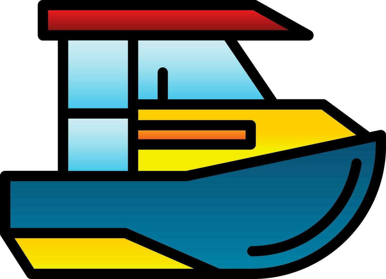 diseño de icono de vector de barco