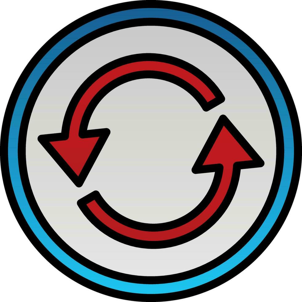 Refresh Arrow Vector Icon Design