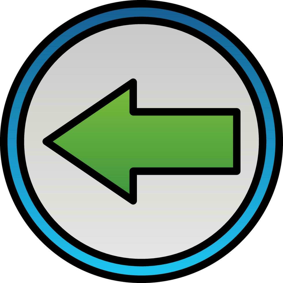 Left Arrow Vector Icon Design