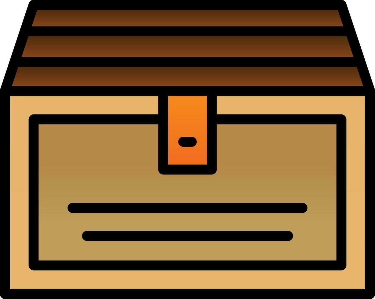 Chest Vector Icon Design