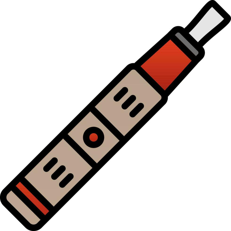 Electronic Cigarette Vector Icon Design