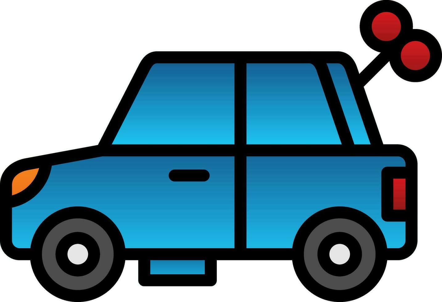 Car Toy Vector Icon Design