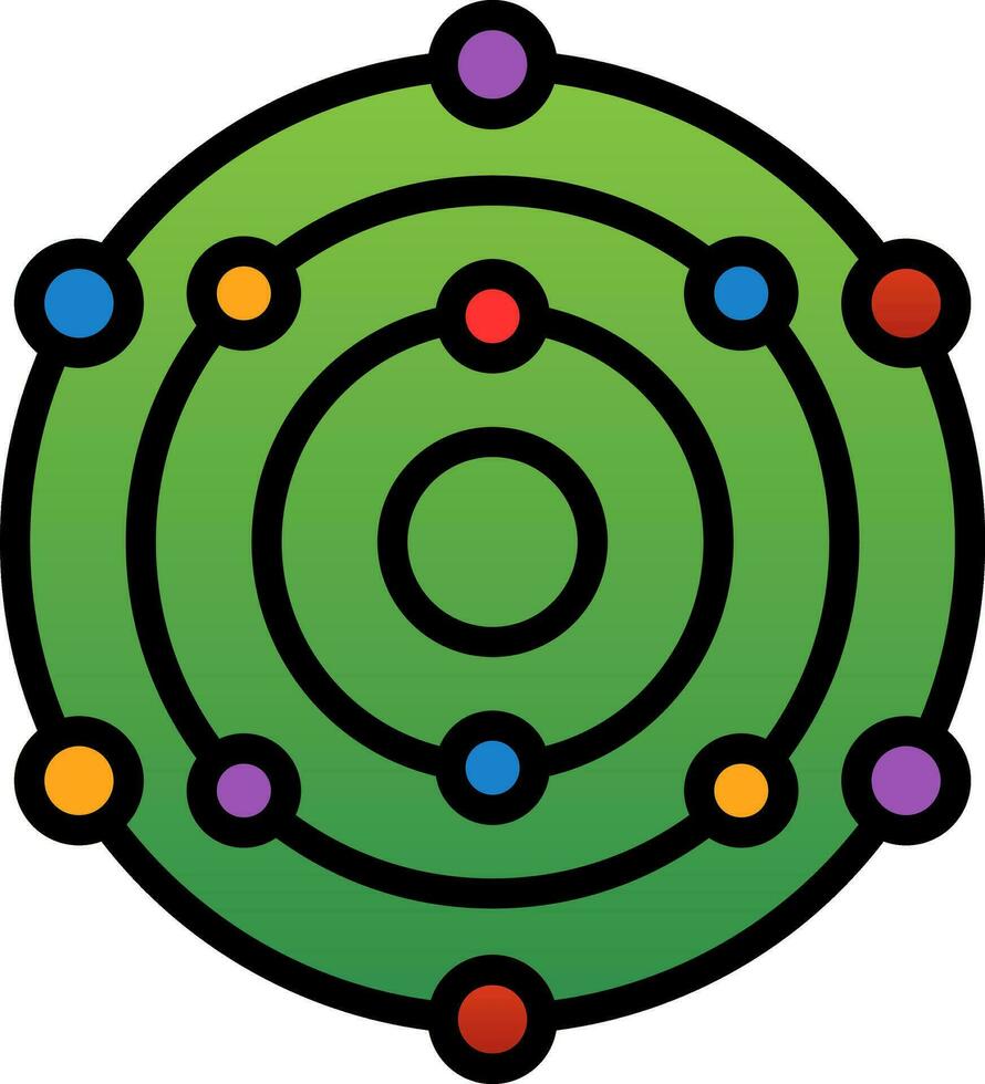 Solar System Vector Icon Design
