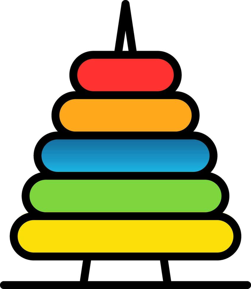 Rings Vector Icon Design