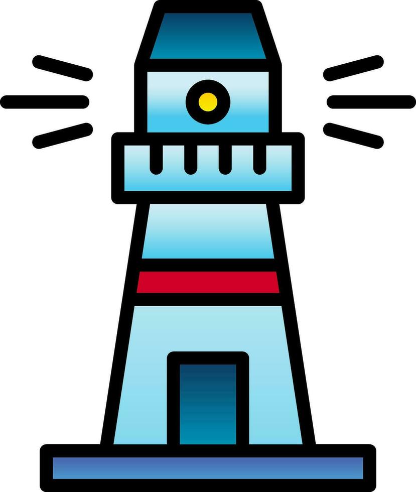 Lighthouse Vector Icon Design