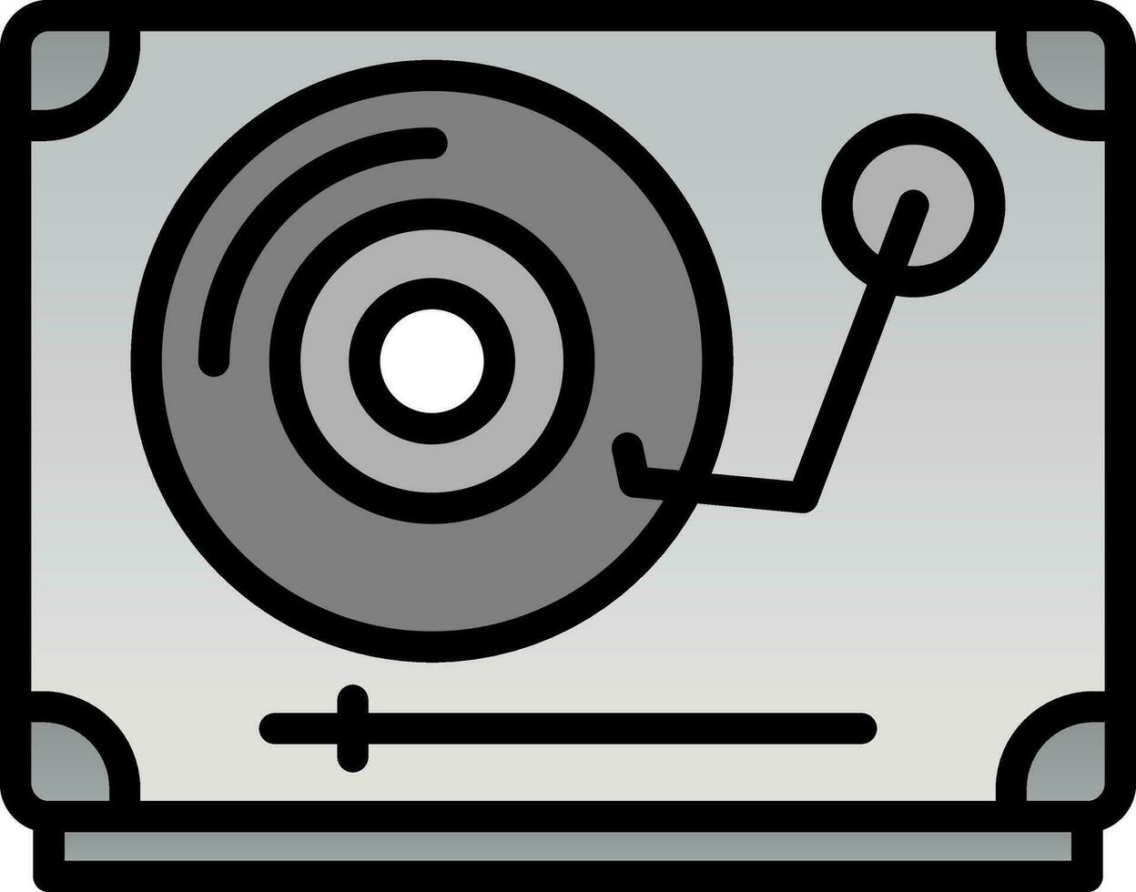 Turntable Vector Icon Design