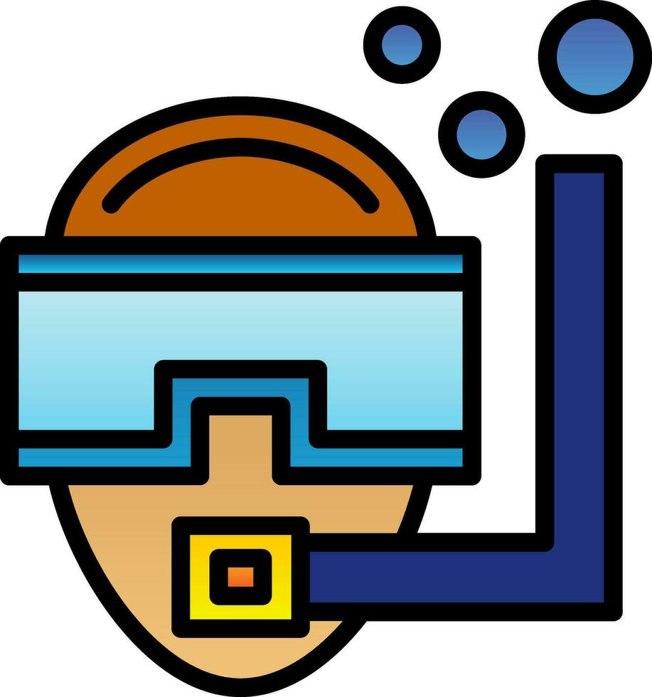 Diver Vector Icon Design