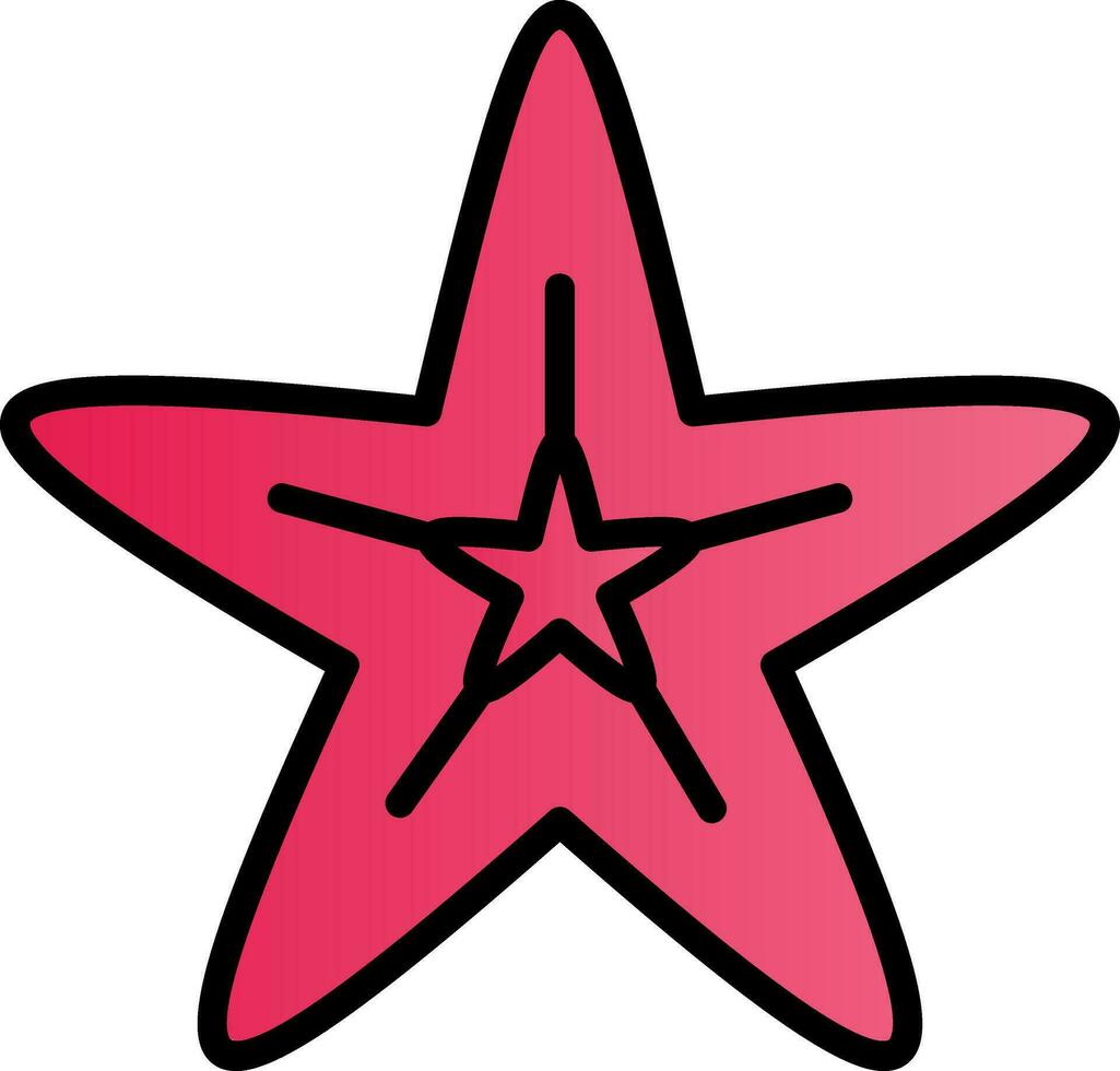 diseño de icono de vector de estrella de mar