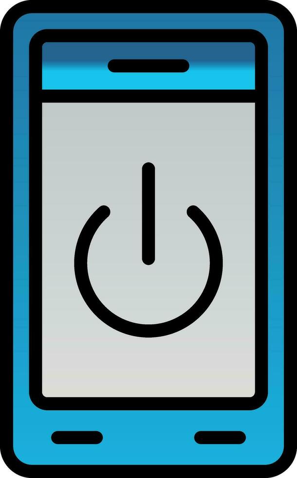 Power Off Vector Icon Design