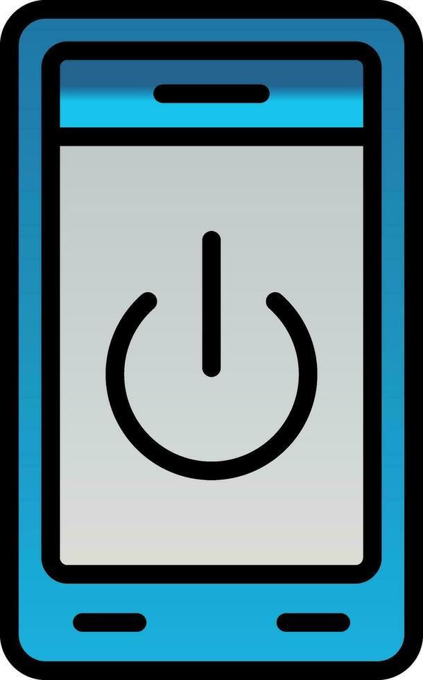 Power Off Vector Icon Design