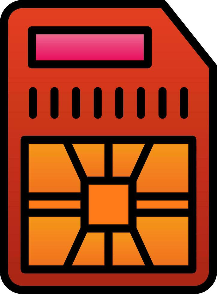 sim card Vector Icon Design