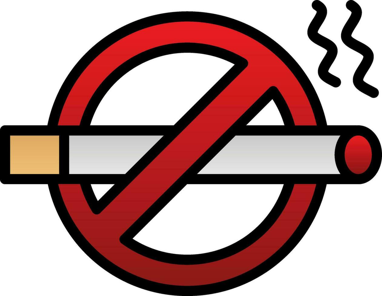 No Smoking Vector Icon Design