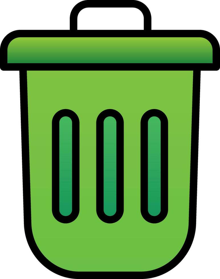 Dustbin Vector Icon Design