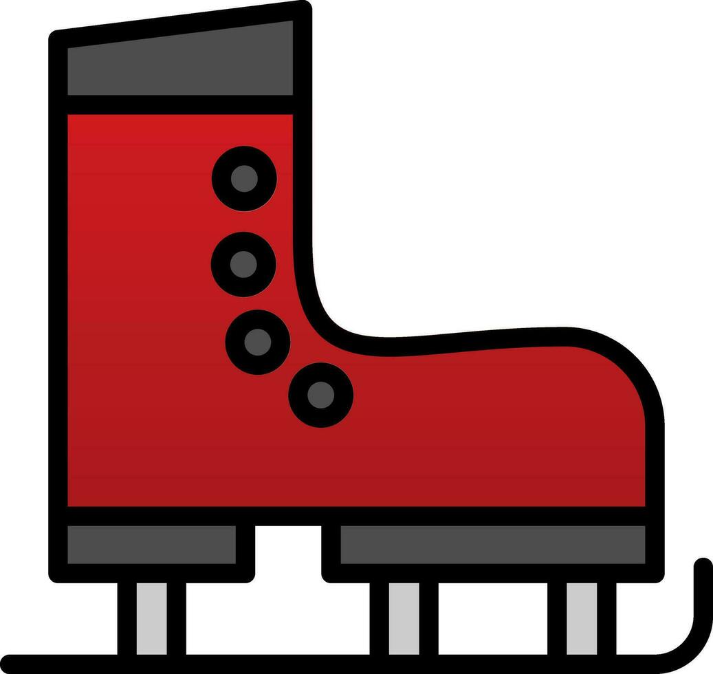 Ice Skate Vector Icon Design