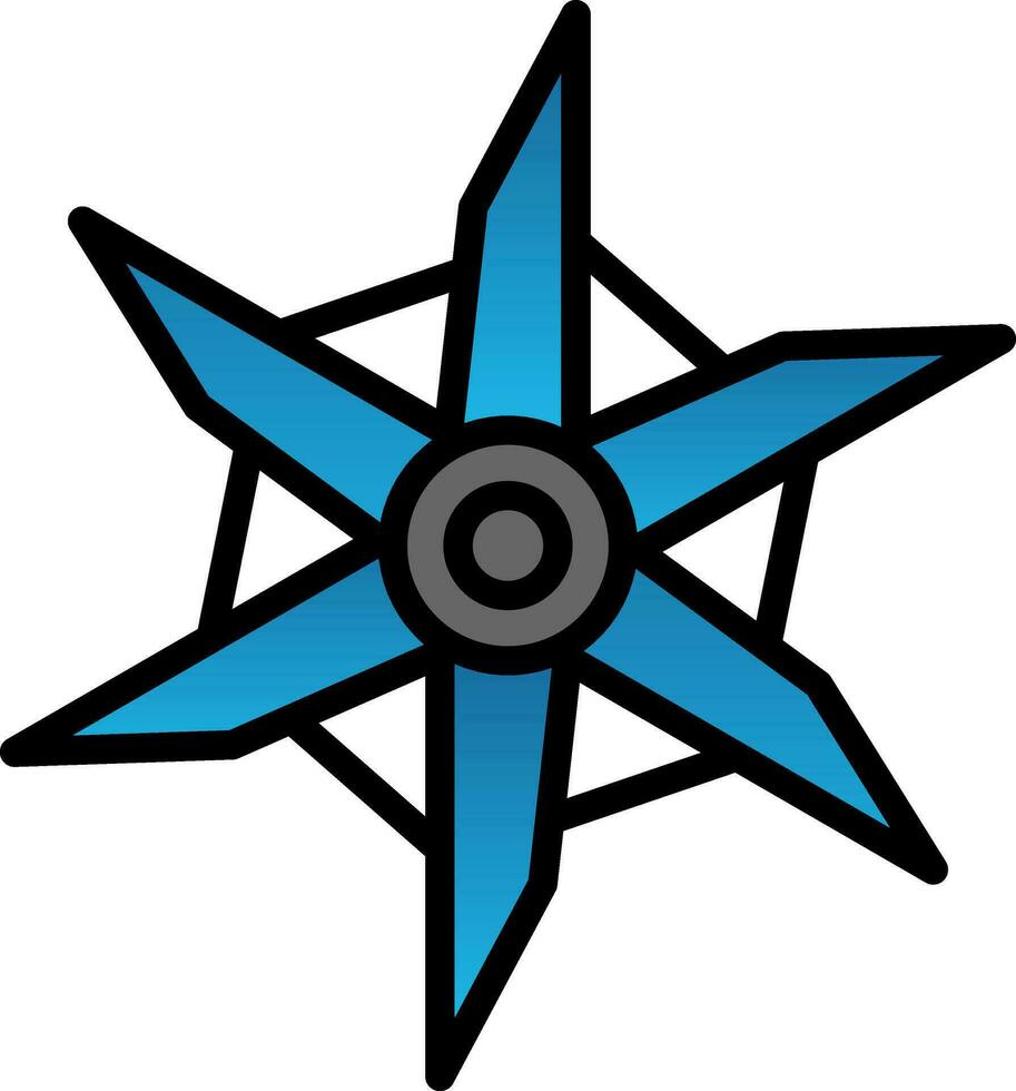 Pinwheel Vector Icon Design