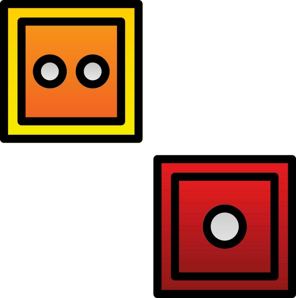 Dice Vector Icon Design
