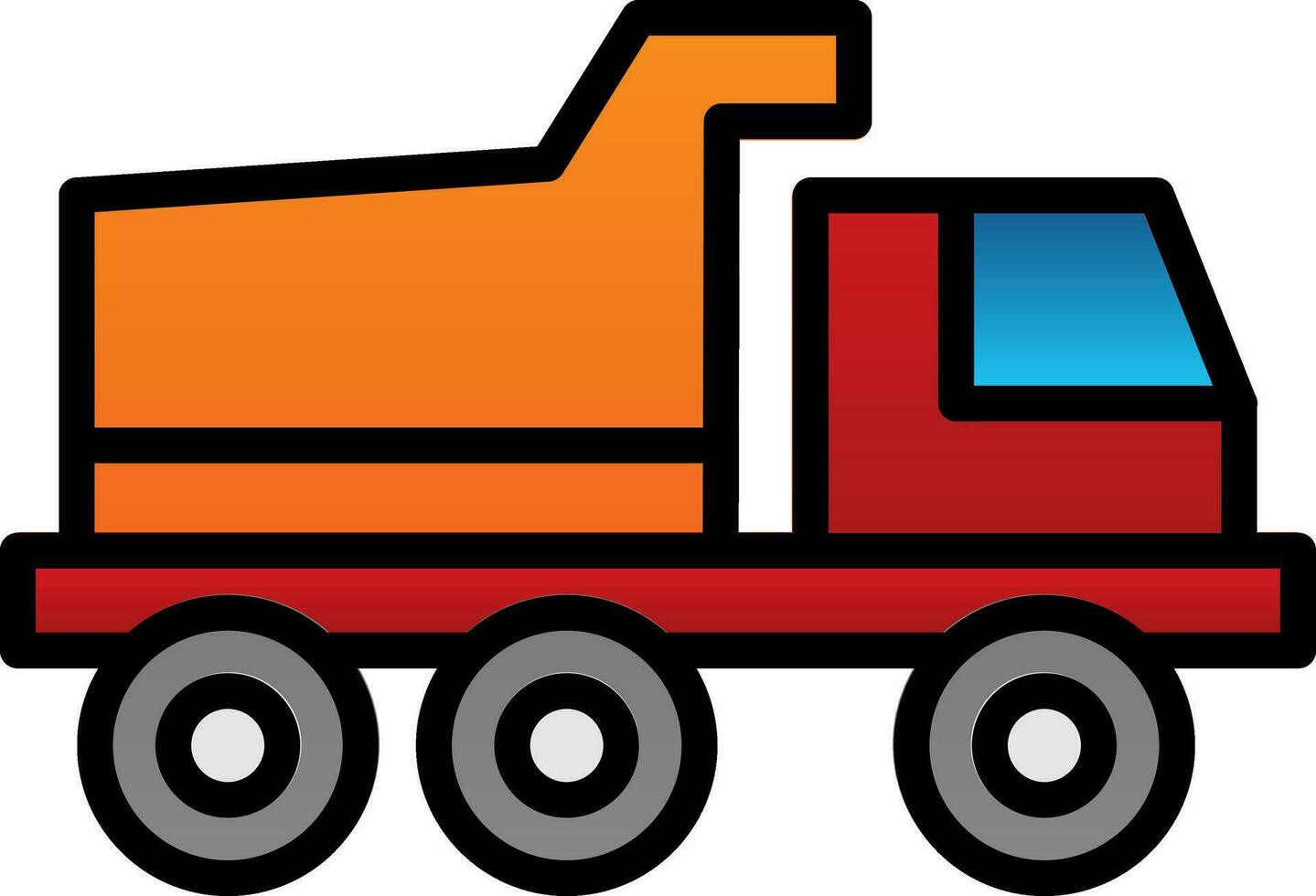 Toy Truck Vector Icon Design