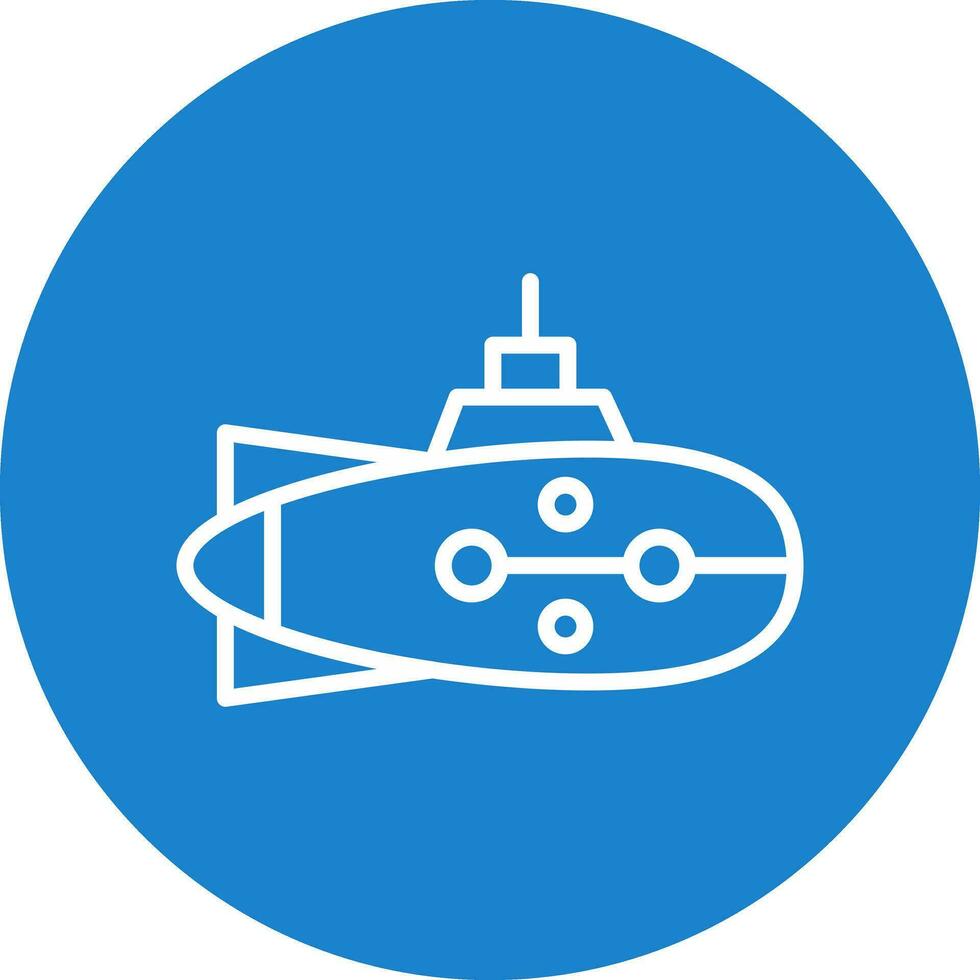 Submarine Vector Icon Design