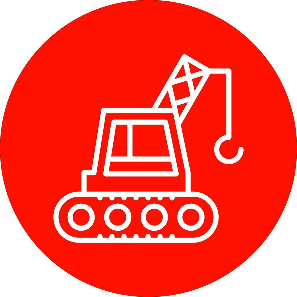 Crane Machine Vector Icon Design