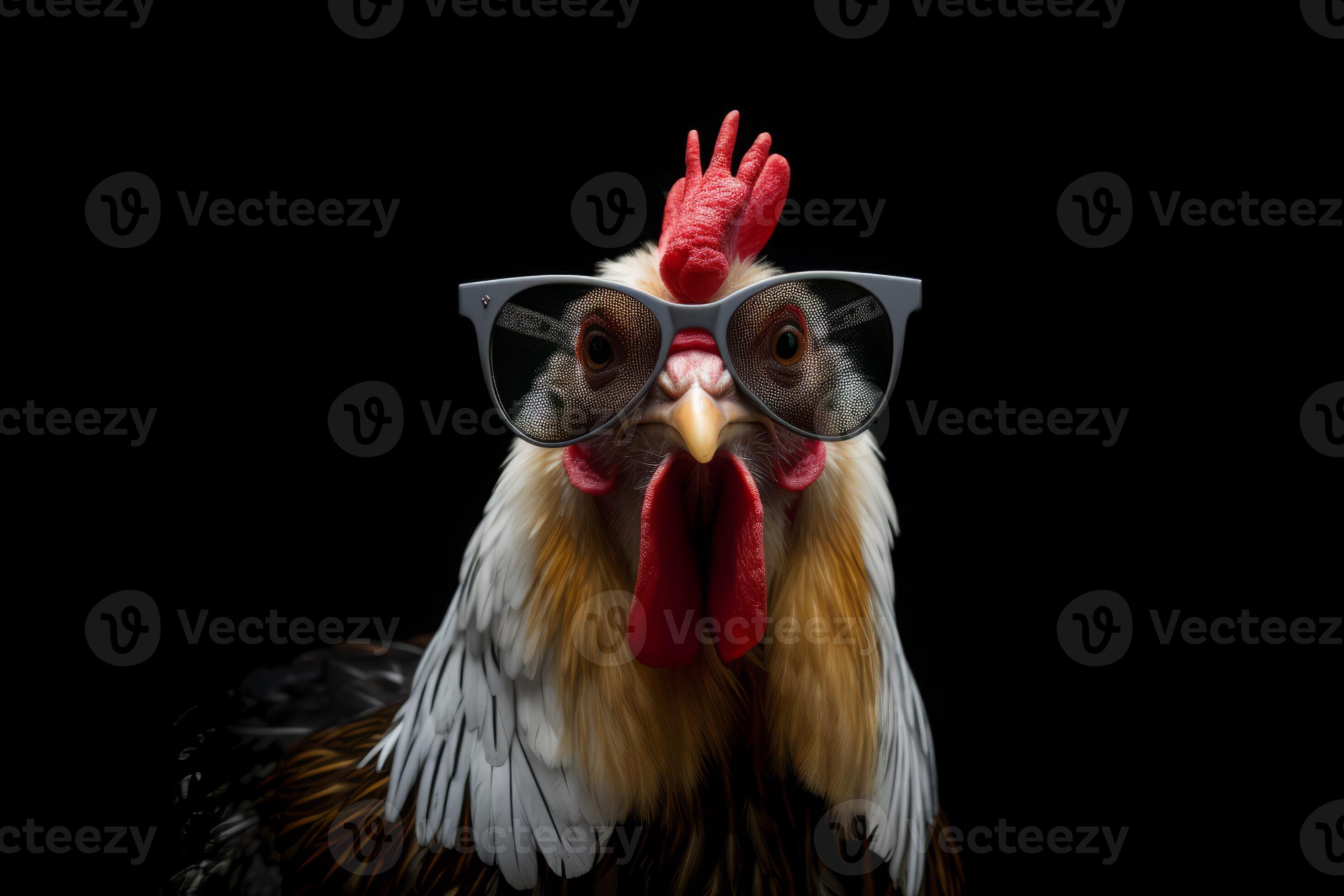 Rooster in sunglasses. Generate Ai 28040860 Stock Photo at Vecteezy